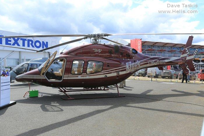 Helicopter Bell 429 Serial 57313 Register OK-SGR C-FRXU used by King’s Casino ,Bell Helicopter Canada. Built 2016. Aircraft history and location