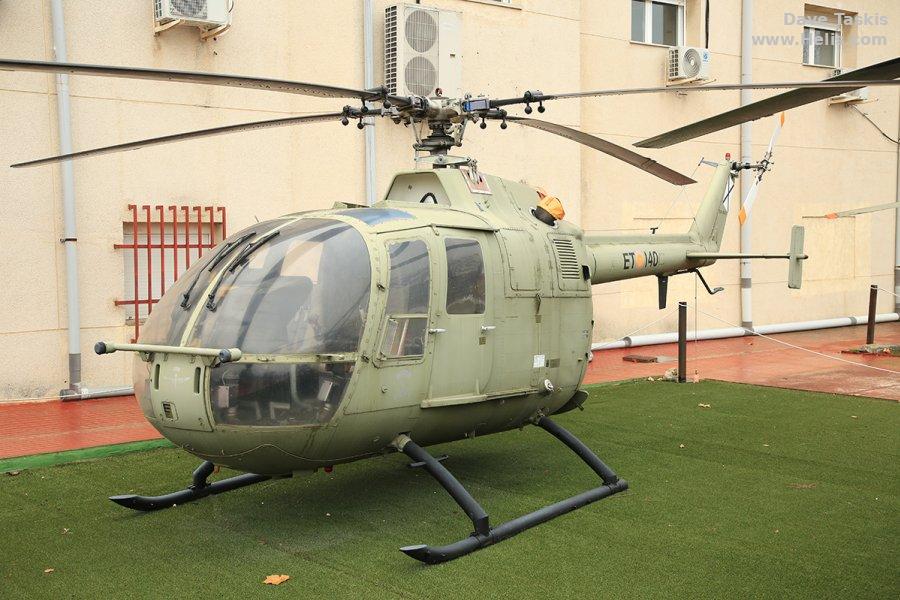 Helicopter MBB Bo105 Serial S-460 Register HR.15-21 used by Fuerzas Aeromóviles del Ejército de Tierra FAMET (Spanish Army Aviation). Aircraft history and location