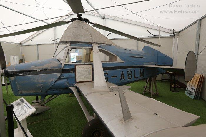 Helicopter Cierva C.24 Serial 710 Register G-ABLM. Built 1931. Aircraft history and location