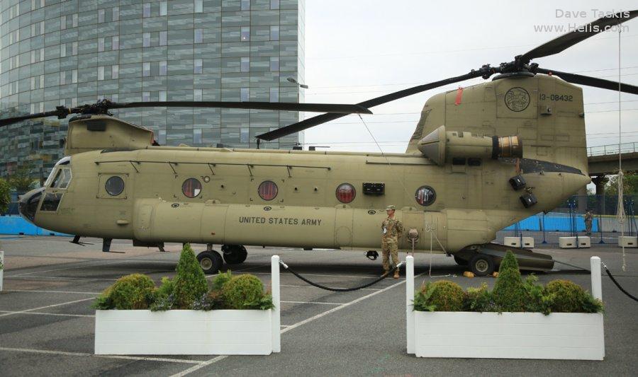 Helicopter Boeing CH-47F Chinook Serial M.8432 Register 13-08432 used by US Army Aviation Army. Aircraft history and location