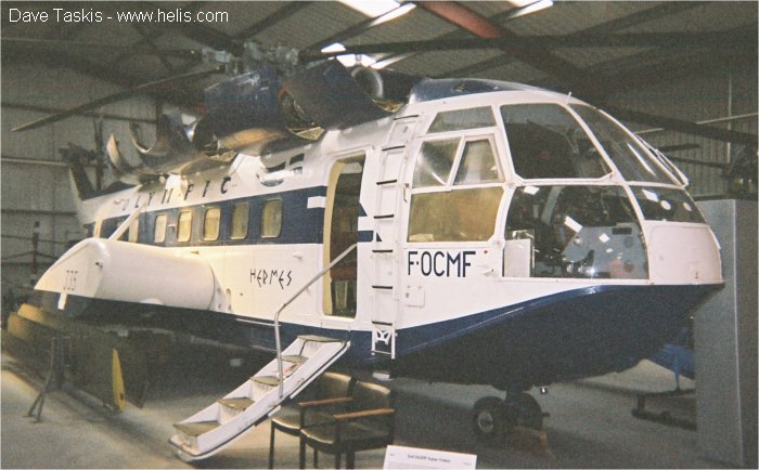 Helicopter Sud Aviation SA321F Super Frelon Serial 116 Register F-BTRP 116 F-OCMF F-BMHC used by Aéronautique Navale (French Navy) ,Olympic Airways. Aircraft history and location