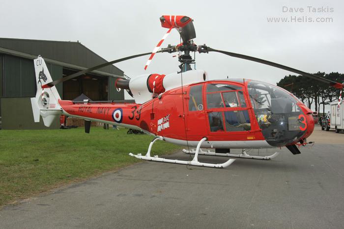 Helicopter Aerospatiale SA341C Gazelle HT.2 Serial 1402 Register G-ZZLE G-CBSE XX436 used by London Helicopter Centres ,Fleet Air Arm RN (Royal Navy). Built 1976. Aircraft history and location