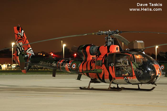 Helicopter Aerospatiale SA342M Gazelle Serial 1862 Register 3862 used by Aviation Légère de l'Armée de Terre ALAT (French Army Light Aviation). Aircraft history and location