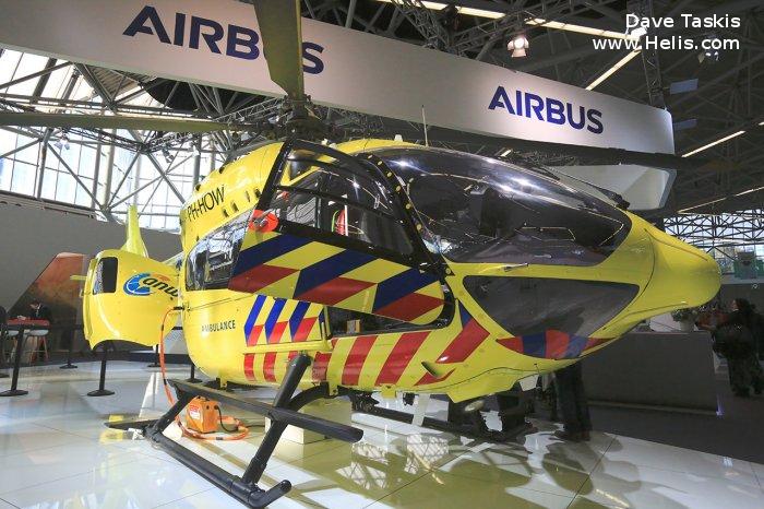 Helicopter Airbus H145D2 / EC145T2 Serial 20082 Register PH-HOW D-HYAI used by ANWB Medical Air Assistance MAA lifeliner 5 ,ADAC Luftrettung ADAC (ADAC Air Rescue). Aircraft history and location