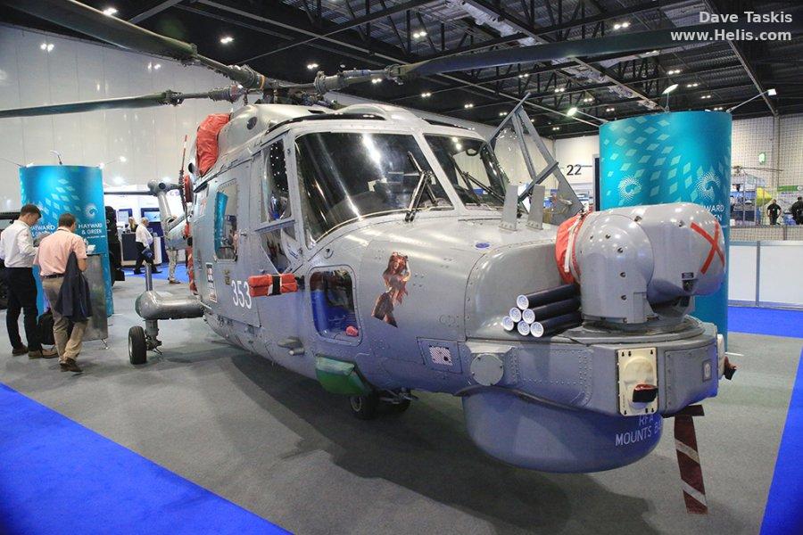 Helicopter Westland Lynx HAS3S Serial 339 Register ZF562 used by Hayward and Green Defence Ltd ,Fleet Air Arm RN (Royal Navy). Built 1988 Converted to Lynx HMA.8. Aircraft history and location