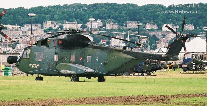 Helicopter Agusta AS-61R Serial 6212 Register MM80985 used by Aeronautica Militare Italiana AMI (Italian Air Force). Aircraft history and location