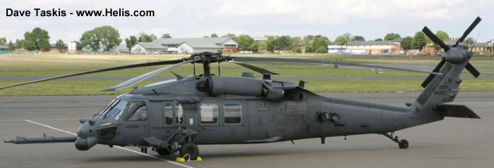Helicopter Sikorsky HH-60G Pave Hawk Serial 70-1434 Register 89-26205 used by US Air Force USAF. Aircraft history and location
