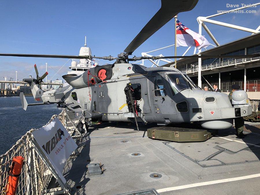 Helicopter AgustaWestland AW159 Wildcat HMA2 Serial 523 Register ZZ518 used by Fleet Air Arm RN (Royal Navy). Aircraft history and location