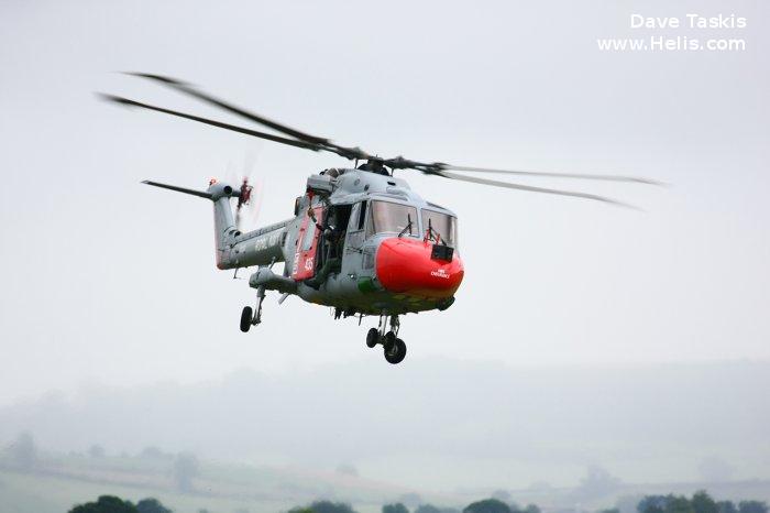 Helicopter Westland Lynx  HAS2 Serial 016 Register XZ235 used by Fleet Air Arm RN (Royal Navy). Built 1977. Aircraft history and location