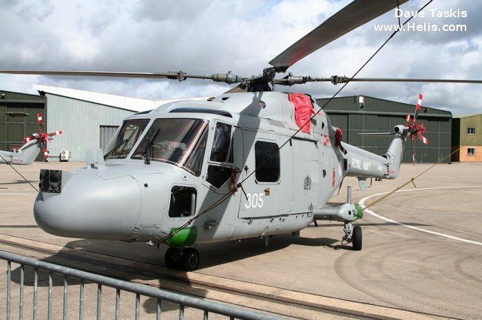 Helicopter Westland Lynx HAS2 Serial 166 Register XZ720 used by Fleet Air Arm RN (Royal Navy). Built 1980. Aircraft history and location