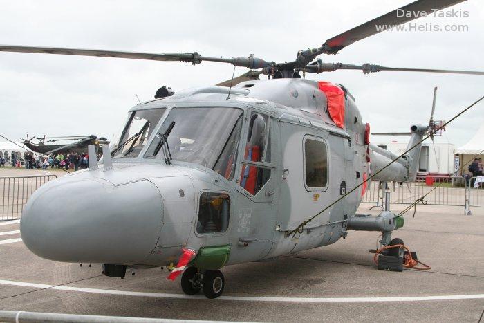 Helicopter Westland Lynx HAS2 (FN) Serial 063 Register 272 XZ272 used by Aéronautique Navale (French Navy) ,Westland. Built 1978. Aircraft history and location