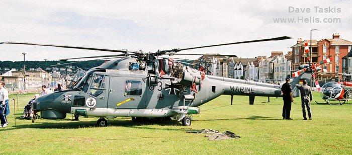 Helicopter Westland Super Lynx mk88a Serial 389 Register 83+21 ZJ536 used by Marineflieger (German Navy ) ,Westland. Built 1999. Aircraft history and location