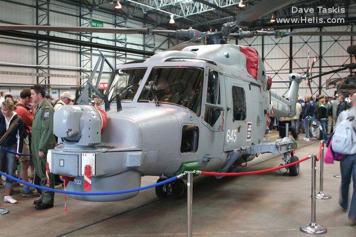 Helicopter Westland Lynx HAS3 Serial 305 Register ZD266 used by Fleet Air Arm RN (Royal Navy). Aircraft history and location