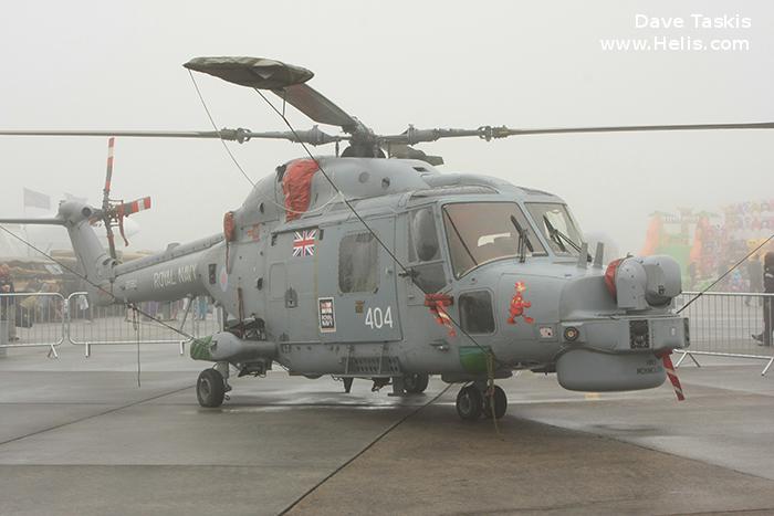 Helicopter Westland Lynx HAS3S Serial 339 Register ZF562 used by Hayward and Green Defence Ltd ,Fleet Air Arm RN (Royal Navy). Built 1988 Converted to Lynx HMA.8. Aircraft history and location