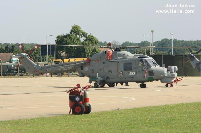 Helicopter Westland Lynx HAS3S Serial 339 Register ZF562 used by Hayward and Green Defence Ltd ,Fleet Air Arm RN (Royal Navy). Built 1988 Converted to Lynx HMA.8. Aircraft history and location