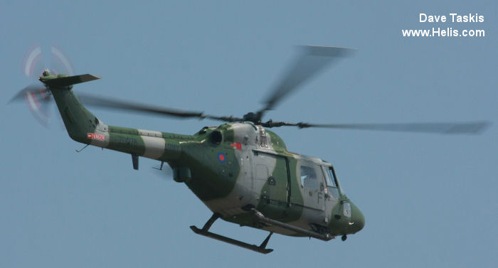 Helicopter Westland Lynx AH1 Serial 294 Register ZD278 used by Army Air Corps AAC (British Army). Built 1983. Aircraft history and location