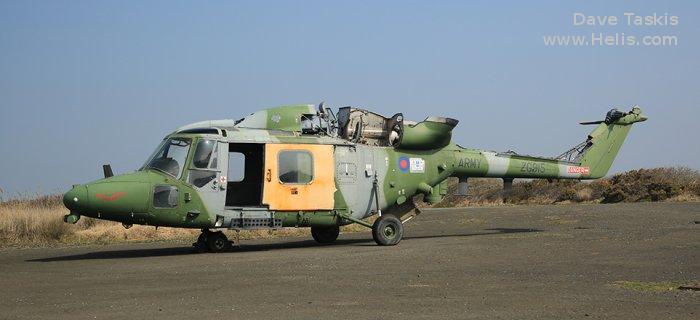 Helicopter Westland Lynx AH9 Serial 354 Register ZG915 used by Army Air Corps AAC (British Army). Built 1991. Aircraft history and location