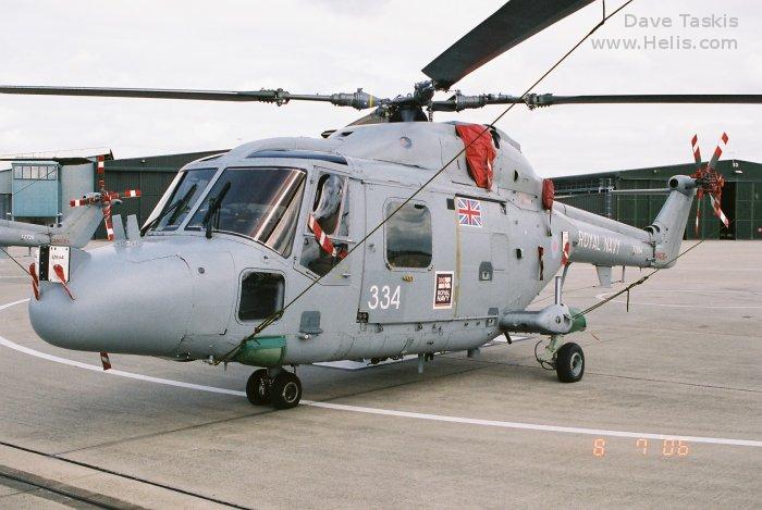 Helicopter Westland Lynx HAS2 Serial 128 Register XZ694 used by Fleet Air Arm RN (Royal Navy). Built 1979. Aircraft history and location