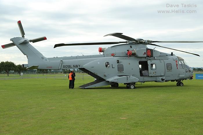 Helicopter AgustaWestland Merlin HC.3 Serial 50149 Register ZJ127 used by Fleet Air Arm RN (Royal Navy) ,AgustaWestland UK ,Royal Air Force RAF. Built 2001. Aircraft history and location