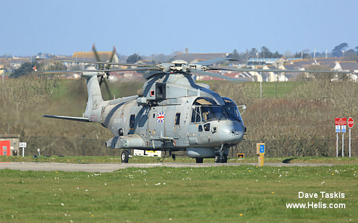 Helicopter AgustaWestland Merlin HM.1 Serial 50179 Register ZH864 used by Fleet Air Arm RN (Royal Navy). Built 2002. Aircraft history and location