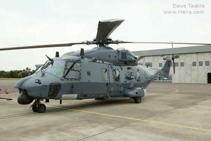 Helicopter NH Industries NH90 TTH Serial 1265 Register NZ3307 F-ZWBT used by Royal New Zealand Air Force RNZAF ,Eurocopter France. Aircraft history and location