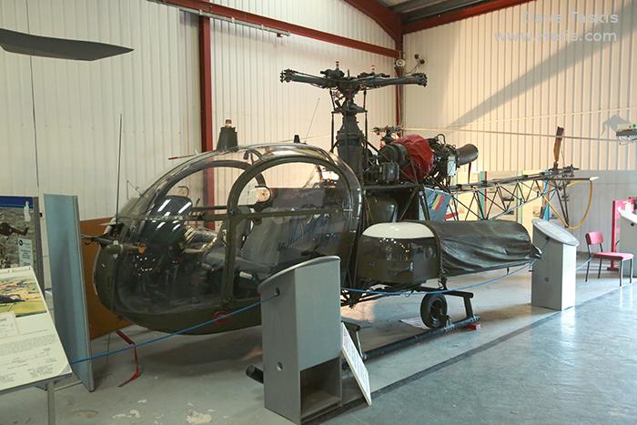 Helicopter Aerospatiale SA318C Alouette II Serial 1958 Register A41 used by Aviation Légère de la Force Terrestre (Belgian Army Light Aviation). Aircraft history and location