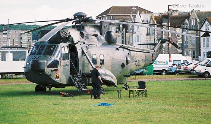 Helicopter Westland Sea King Mk.41 Serial wa 761 Register 89+57 used by Marineflieger (German Navy ). Built 1973. Aircraft history and location