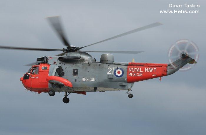 Helicopter Westland Sea King HAS.1 Serial wa 654 Register XV666 used by Developing Assets (UK) Ltd ,Fleet Air Arm RN (Royal Navy). Built 1970. Aircraft history and location