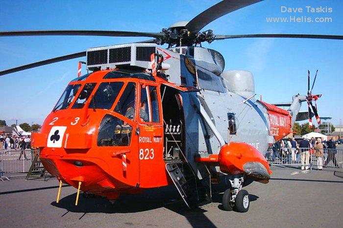 Helicopter Westland Sea King HAS.1 Serial wa 670 Register XV699 used by Vector Aerospace ,Fleet Air Arm RN (Royal Navy). Built 1971. Aircraft history and location