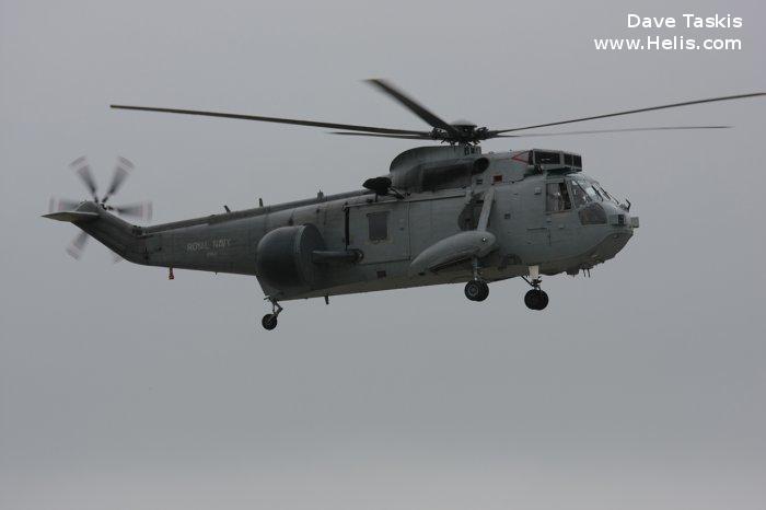 Helicopter Westland Sea King HAS.1 Serial wa 659 Register XV671 used by Fleet Air Arm RN (Royal Navy). Built 1970. Aircraft history and location