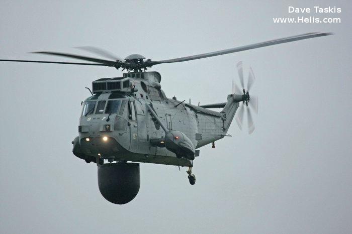 Helicopter Westland Sea King HAS.1 Serial wa 660 Register XV672 used by Fleet Air Arm RN (Royal Navy). Built 1970. Aircraft history and location