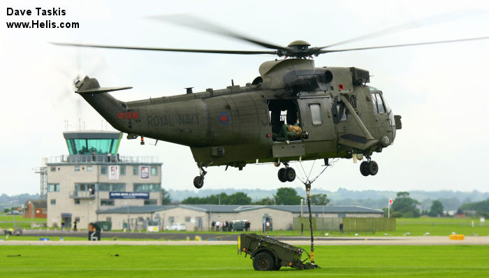 Helicopter Westland Sea King HC.4 Serial wa 935 Register ZD480 used by United Nations UNHAS ,Fleet Air Arm RN (Royal Navy). Built 1984. Aircraft history and location