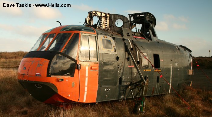 Helicopter Westland Sea King HAS.2 Serial wa 838 Register XZ570 used by Fleet Air Arm RN (Royal Navy). Built 1976. Aircraft history and location