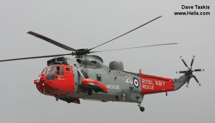 Helicopter Westland Sea King HAS.5 Serial wa 898 Register ZA137 used by Developing Assets (UK) Ltd HeliOperations ,QinetiQ ,Fleet Air Arm RN (Royal Navy). Built 1981 Converted to Sea King HU.5. Aircraft history and location