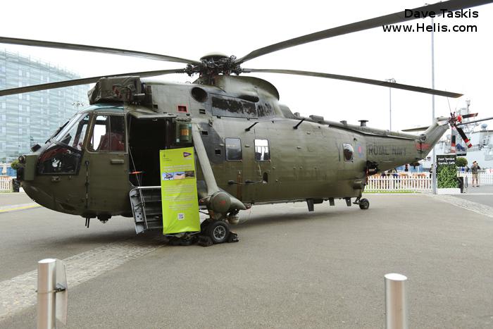 Helicopter Westland Sea King HC.4 Serial wa 912 Register ZA298 used by Fleet Air Arm RN (Royal Navy). Built 1981. Aircraft history and location