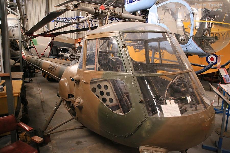 Helicopter Saunders Roe Skeeter 7 Serial S2/5116 Register XM561 used by Army Air Corps AAC (British Army). Built 1959. Aircraft history and location