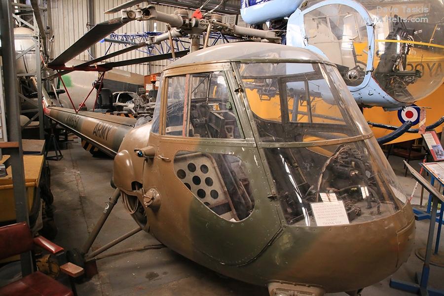 Helicopter Saunders Roe Skeeter 7 Serial S2/5116 Register XM561 used by Army Air Corps AAC (British Army). Built 1959. Aircraft history and location