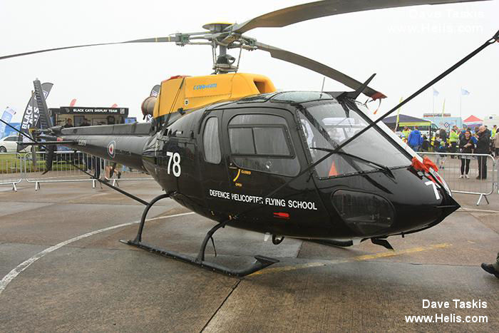 Helicopter Eurocopter AS350BB Ecureuil Serial 3019 Register N112PG G-BXMB ZJ278 used by Aviall ,FB Heliservices ,Royal Air Force RAF ,Bristow. Built 1997. Aircraft history and location