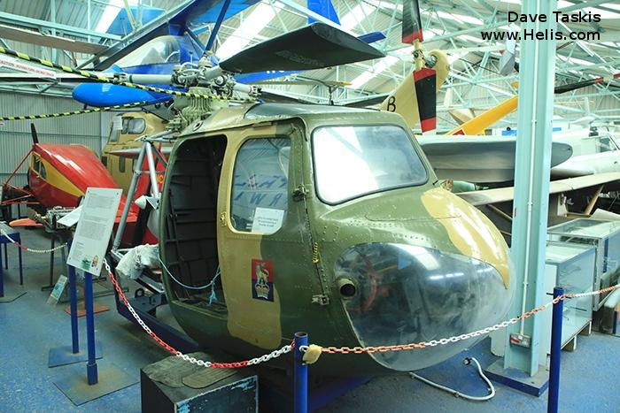 Helicopter Bristol Sycamore 4 Serial 13377 Register XG523 used by Royal Air Force RAF. Built 1955. Aircraft history and location
