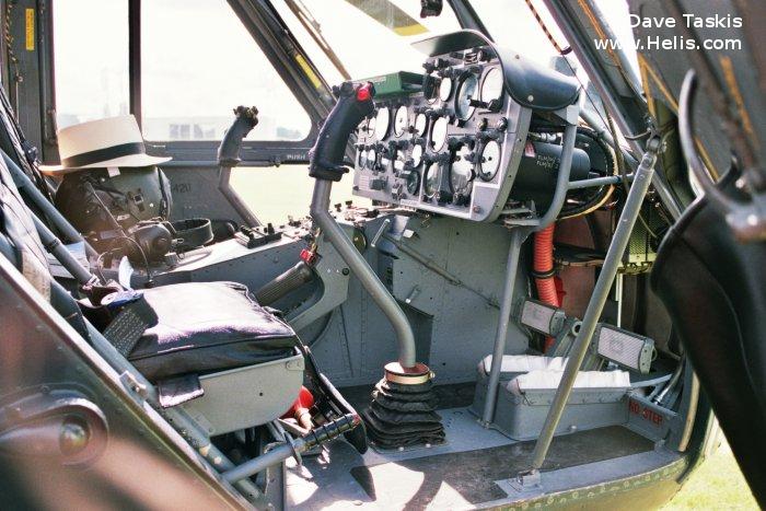 Helicopter Westland Wasp Serial f.9590 Register G-CBUI XT420 used by Fleet Air Arm RN (Royal Navy). Built 1964. Aircraft history and location