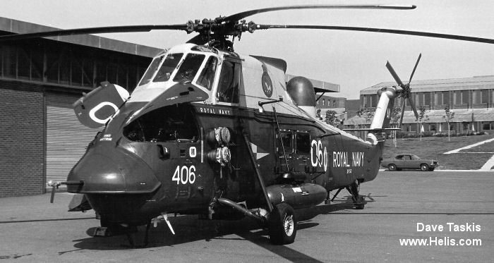 Helicopter Westland Wessex HAS.1 Serial wa 83 Register XP150 used by Fleet Air Arm RN (Royal Navy). Built 1962. Aircraft history and location