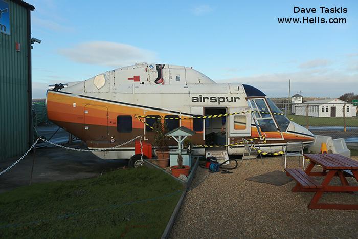 Helicopter Westland 30-100 Serial 006 Register N5840T G-BKFF used by Westland. Built 1982. Aircraft history and location