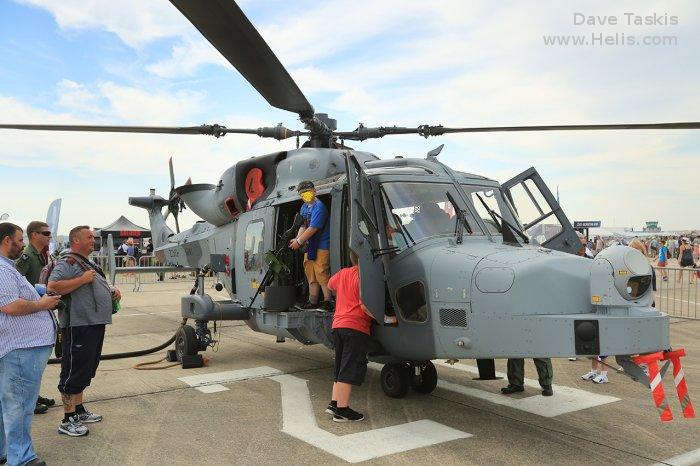 Helicopter AgustaWestland AW159 Wildcat AH1 Serial 501 Register ZZ382 used by Royal Marines RM ,Army Air Corps AAC (British Army). Built 2014. Aircraft history and location