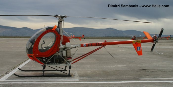 Helicopter Breda Nardi NH300C Serial 33 Register ES117 used by Elliniki Aeroporia Stratou HAA (Hellenic Army Aviation). Aircraft history and location