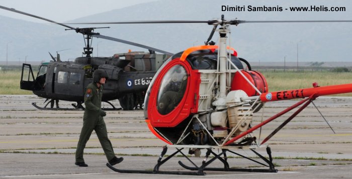 Helicopter Breda Nardi NH300C Serial 37 Register ES121 used by Elliniki Aeroporia Stratou HAA (Hellenic Army Aviation). Aircraft history and location
