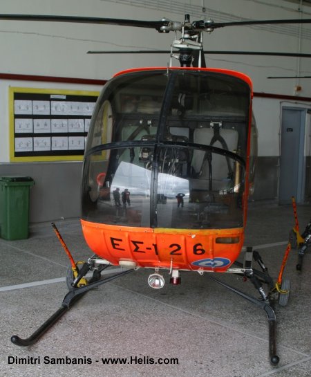 Helicopter Breda Nardi NH300C Serial 42 Register ES126 used by Elliniki Aeroporia Stratou HAA (Hellenic Army Aviation). Aircraft history and location