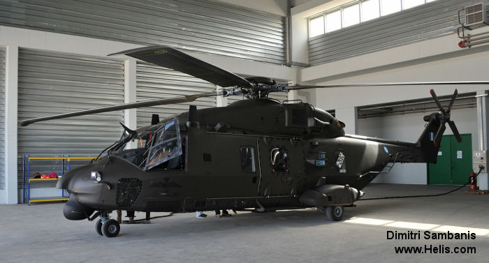 Helicopter NH Industries NH90 TTH Serial 1094 Register ES849 used by Elliniki Aeroporia Stratou HAA (Hellenic Army Aviation). Aircraft history and location