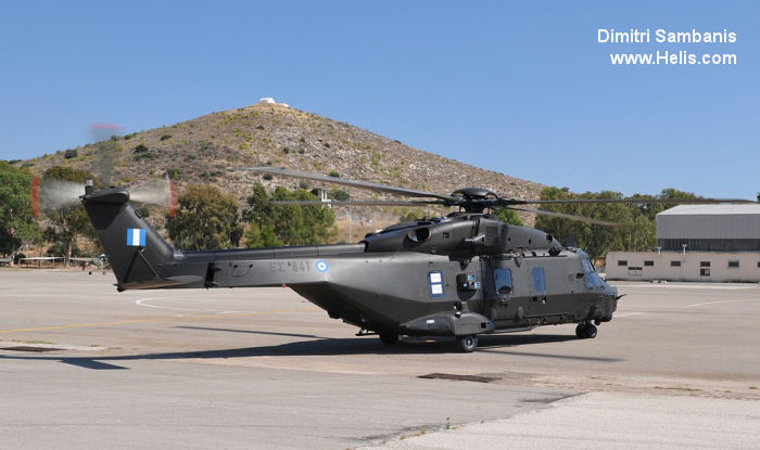 Helicopter NH Industries NH90 TTH Serial 1045 Register ES841 used by Elliniki Aeroporia Stratou HAA (Hellenic Army Aviation). Aircraft history and location