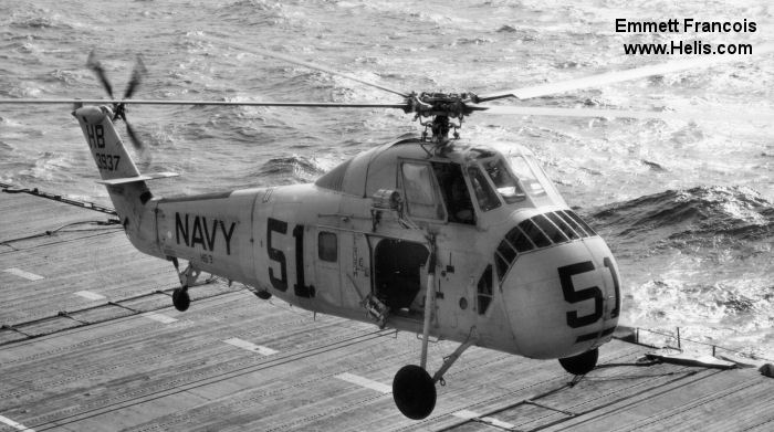 Helicopter Sikorsky HSS-1 / SH-34G Seabat Serial 58-707 Register N85128 HD120 143937 used by Tundra Helicopters ,US Navy USN. Built 1958. Aircraft history and location