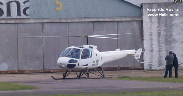 Helicopter Enstrom 480B Serial 5164 Register LV-FQP N491ZE used by Centro Cooperativo de Rescate y Emergencias Portuarias CCREP (Gral San Martin Port Emergency Services) ,Enstrom. Aircraft history and location